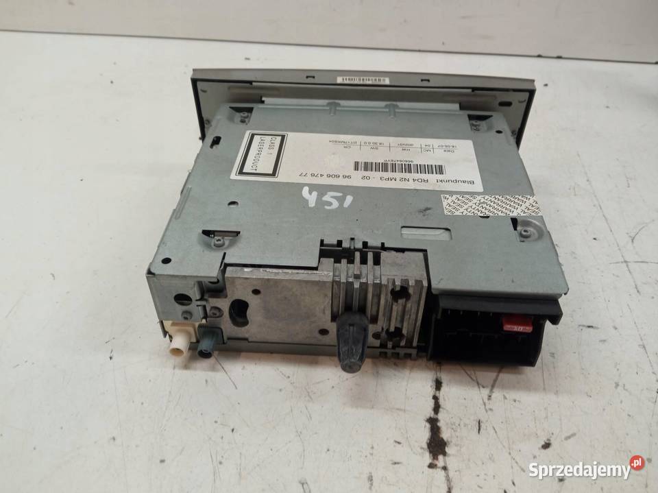 RADIO FABRYCZNE 9660647677 Peugeot 407 I sprzedam