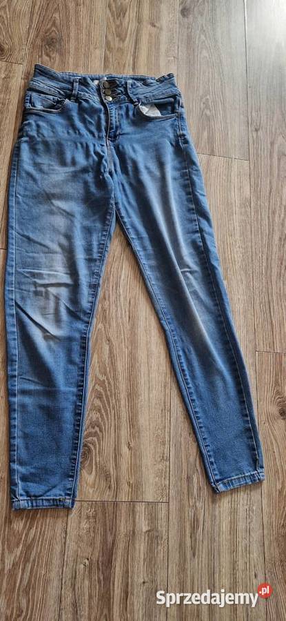 jeansy rurki Denim 40 L wysoki stan