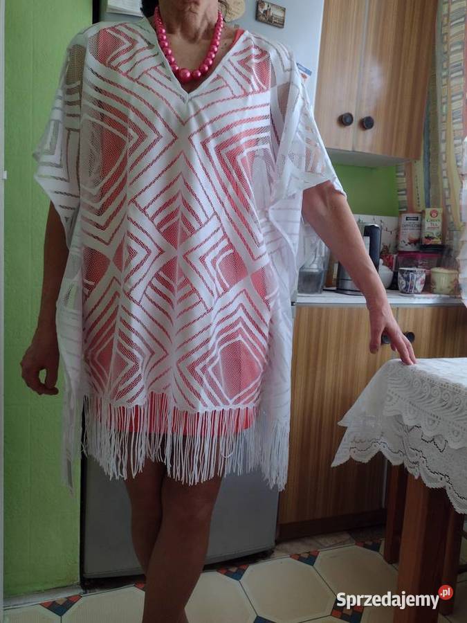 SM Koronkowe ponczo plażowe z Londynu sukienka małopolskie