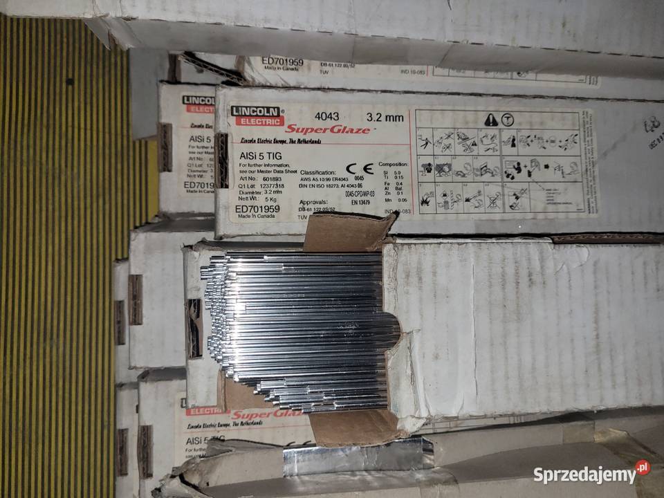 Drut spawalniczy do aluminium AlSi5 TIG 32mm 5 Pozostałe