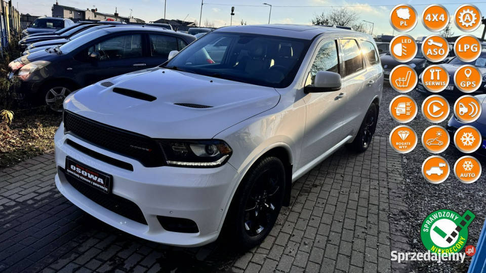 Dodge Durango 57Hemi gaz RT 7 os 1 wl nowy wielofunkcyjna kierownica Gdańsk