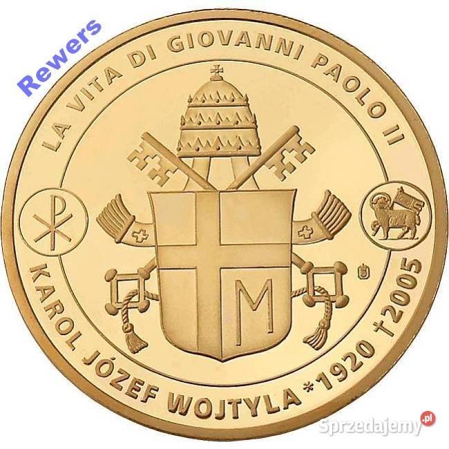 Zestaw Medal Papież Jan Paweł II Złoto Srebro Numizmatyka