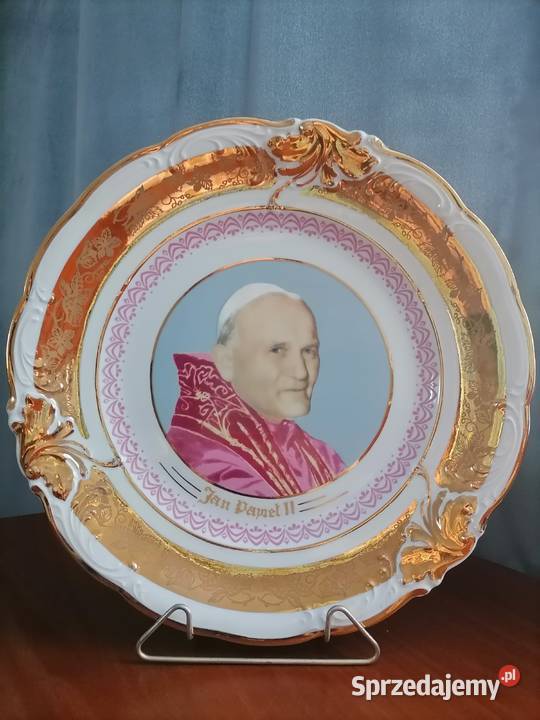 Duży Talerz Patera Jan Paweł II Wałbrzych
