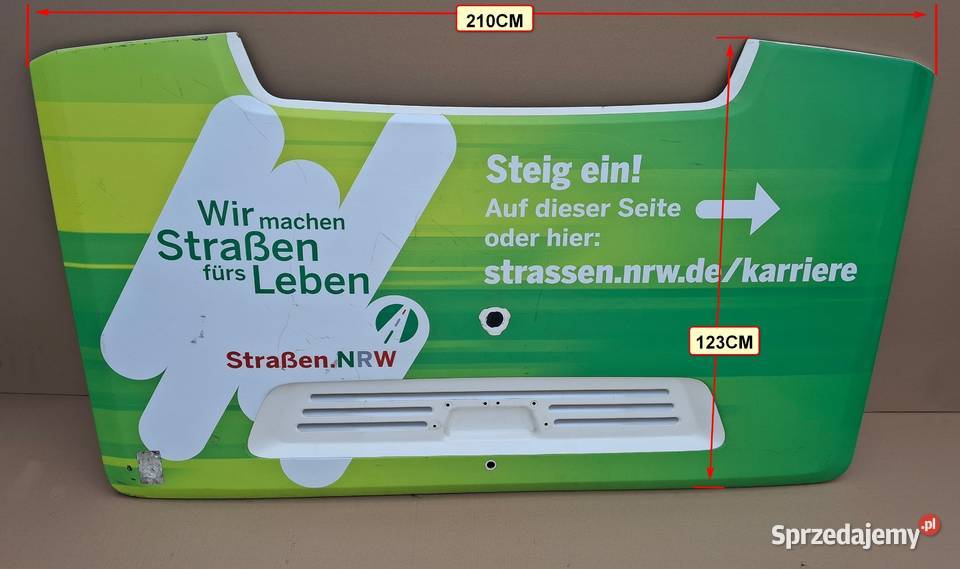 SCANIA CITYWIDE AUTOBUS KLAPA TYŁ POKRYWA DRZWI ciężarowe Bieleń