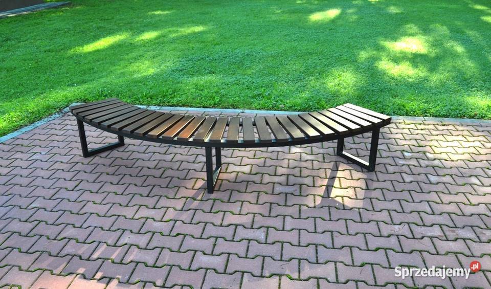 Ławka półokrągła ŁUK II bez oparcia miejska małopolskie Kraków sprzedam