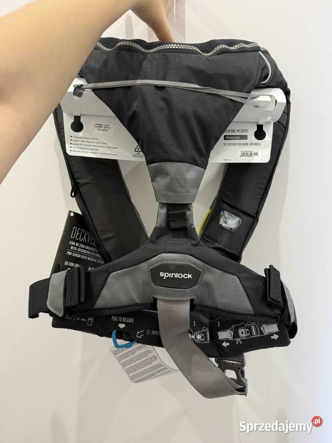 Kamizelka ratunkowa Deckvest 6D 170 z systemem Żeglarstwo Gdańsk sprzedam