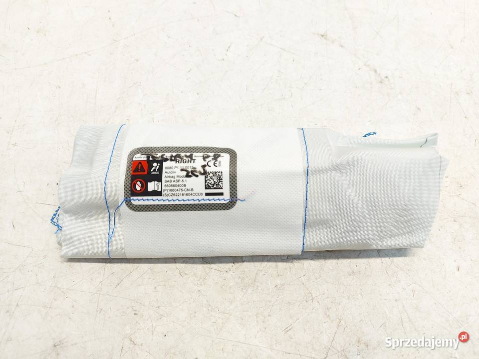 TESLA MODEL Y 2022r PODUSZKA FOTELA PRAWA