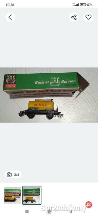 Wagonik Cysterna Minol TT Modelarstwo Poznań