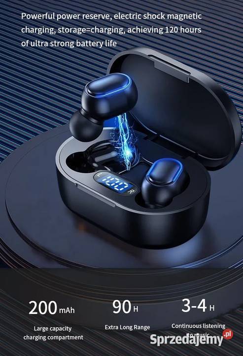 Słuchawki E7S Bluetooth 50 Sportowe z Mikrofonem Sieradz