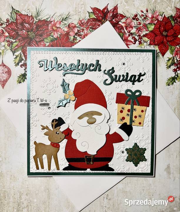 Kartka świąteczna Boże Narodzenie ręcznie Mielec