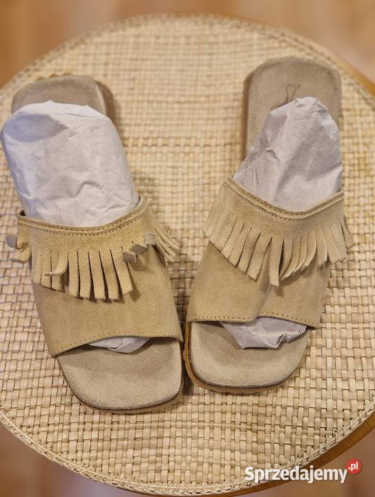 BUTY KLAPKI damskie rozmiar 39 zamszowe boho Lublin sprzedam