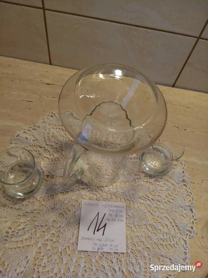 Dzbanek 6 szklaneczek lata 60 Nakło nad Notecią