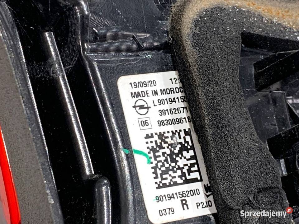 LAMPA TYŁ PRAWA WEWNĘTRZNA OPEL CORSA F 39162671 podkarpackie sprzedam