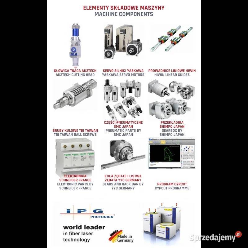 Laser światłowodowy do rur i profili wycinarka Produkcja sprzedam