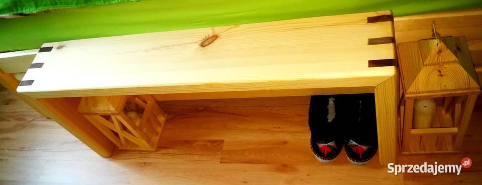 Ławka drewniana kwietnik półka siedzisko ozdoba Radków sprzedam