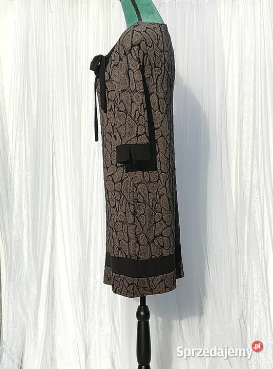 Prosta sukienka 40 L 42 XL czarna szara beżowa Szczecin sprzedam