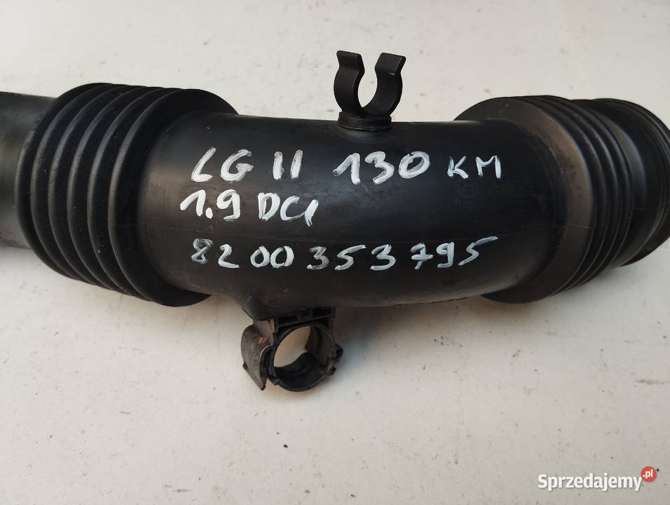 Przewód powietrza turbo Renault Laguna II 19 dci Łask