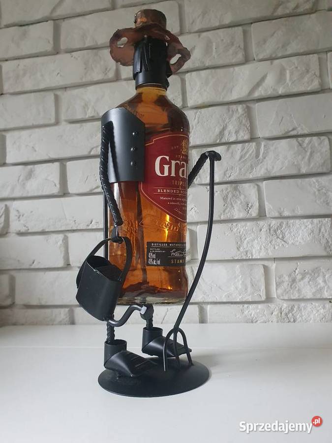 Ogrodnik stojak na alkohol rzeźba metaloplastyka Solnica sprzedam
