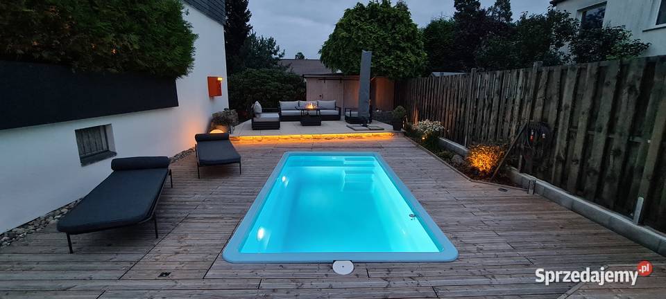 Basen ogrodowy gotowy 45x24 baseny z laminatu