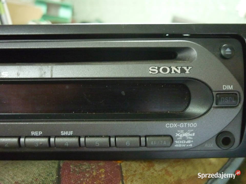 Radioodtwarzacz SONY CDX GT100 sprawne w 100 Radioodtwarzacze Radioodtwarzacze Łódź