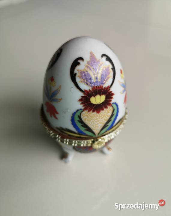 Porcelanowa szkatułka jajko vintage kujawsko-pomorskie