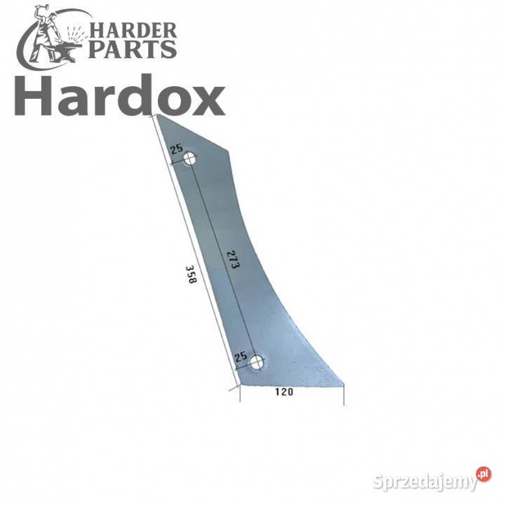 Pierś HARDOX VST1360P części do pługa GASSNER