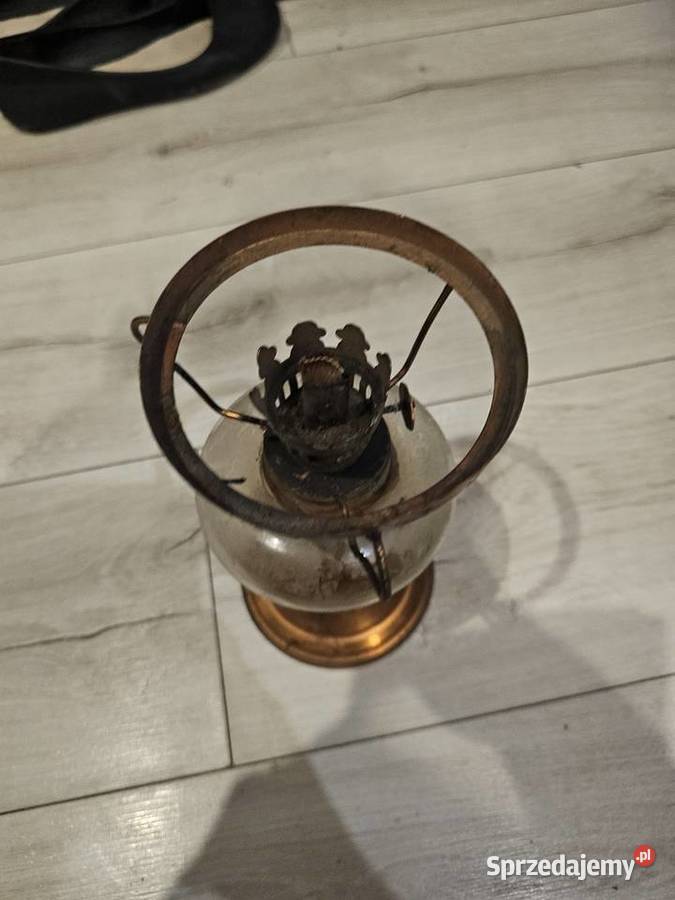Lampa naftowa retro korpus mosiężny