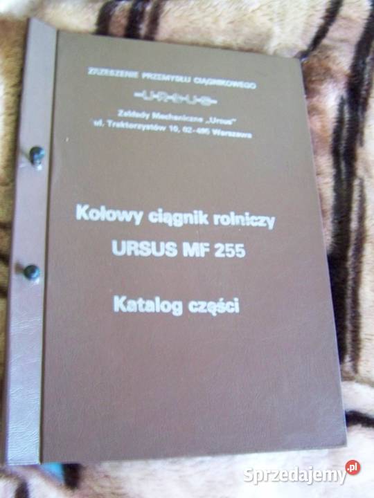 Katalog części MF 255 oryginał 1987 lubelskie