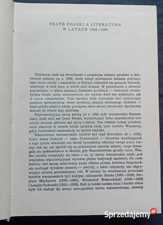 Literatura polska w okresie realizmu i Koźminek