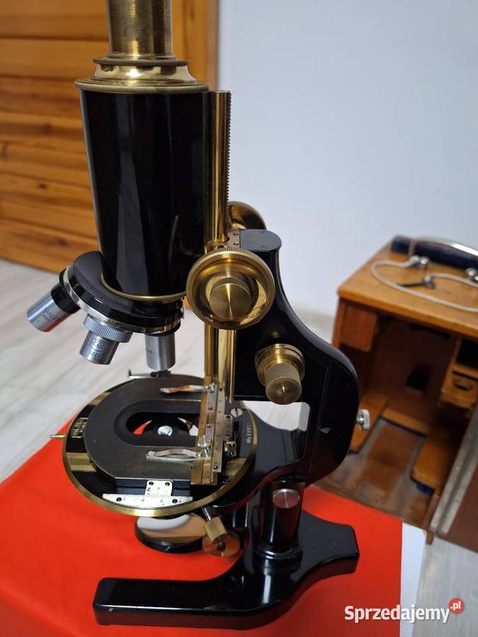 Mikroskop carl zeiss antyk Piła