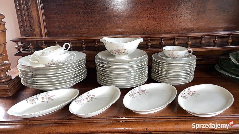 Talerz do zupy Łączka Royal Ivory Bohemia Made Gdańsk