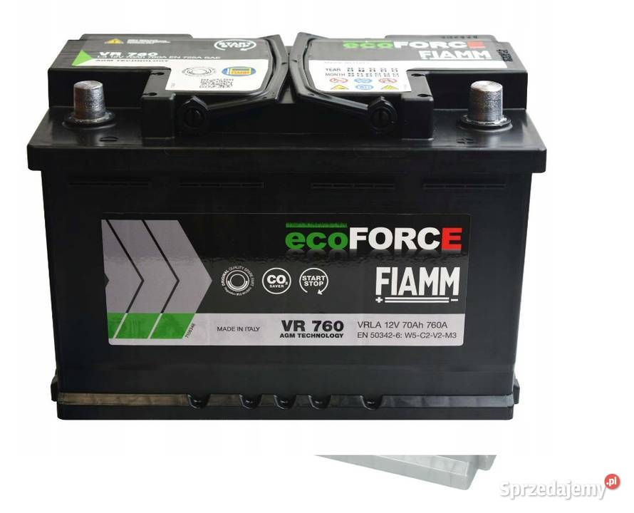 Akumulator Fiamm 12v 70Ah 760A AGM Bydgoszcz sprzedam