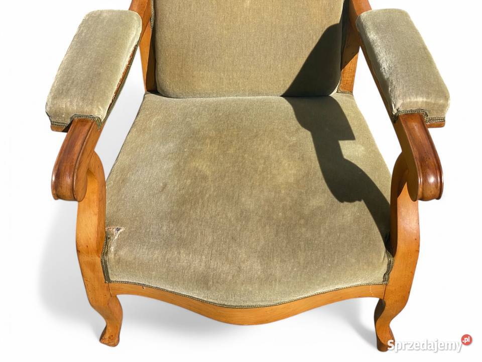Stary stylowy fotel DO RENOWACJI 113cm Gryfice sprzedam