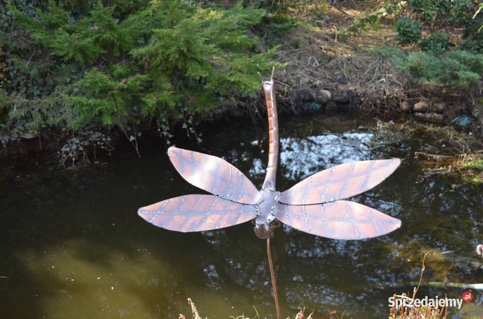 Ważka metalowa około 55 dekoracje ogrodowe Lębork