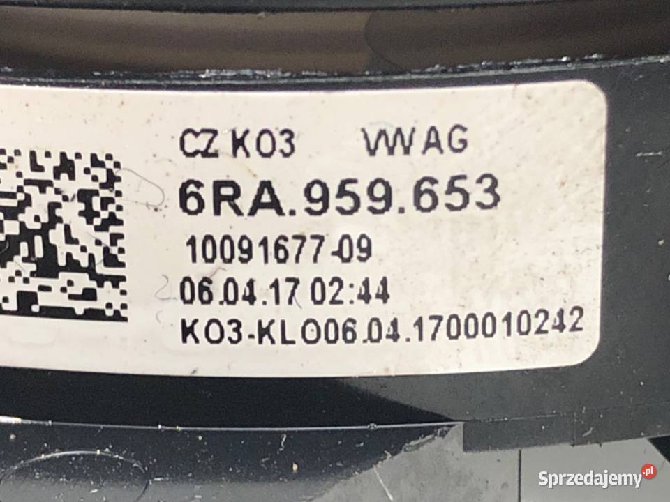 TAŚMA AIRBAG SKODA RAPID 6RA959653 SedanLimuzyna podkarpackie