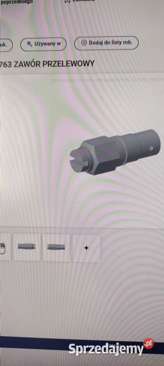 Zawór przelewowy Newholland 5011763 podlaskie Białystok
