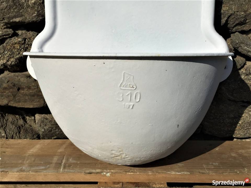 PIĘKNY STARY ZLEW ŻELIWNY KWIETNIK WYSOKI