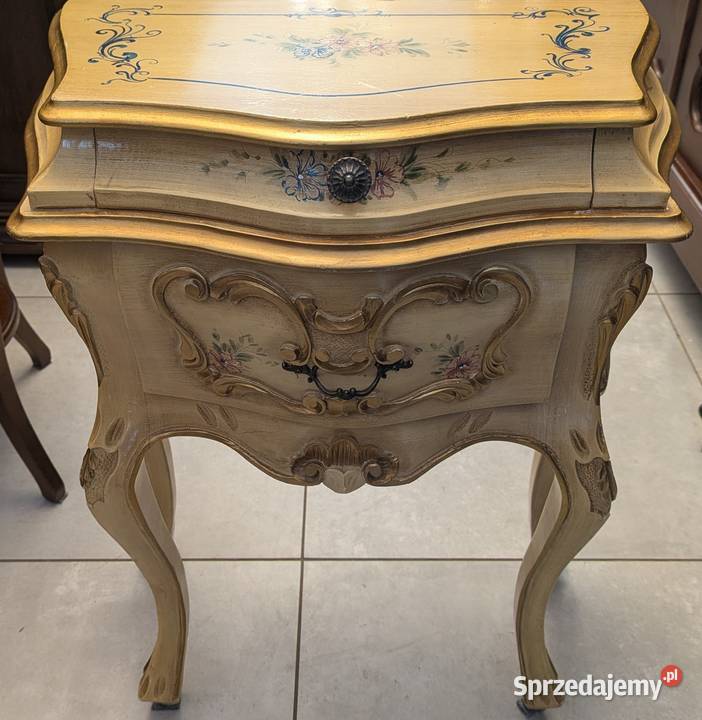 Piękna włoska szafka neobarokowa ecru sklep śląskie Dąbrowa Górnicza sprzedam