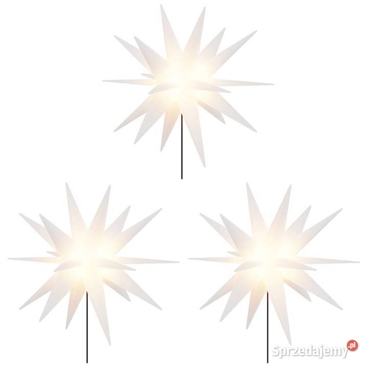 vidaXL Ozdoby świetlne LED z prętami składane 3 Boże Narodzenie sprzedam