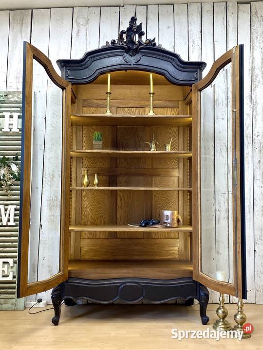 BIBLIOTEKA witryna czekoladowa Louis XV Francja 240cm Poznań