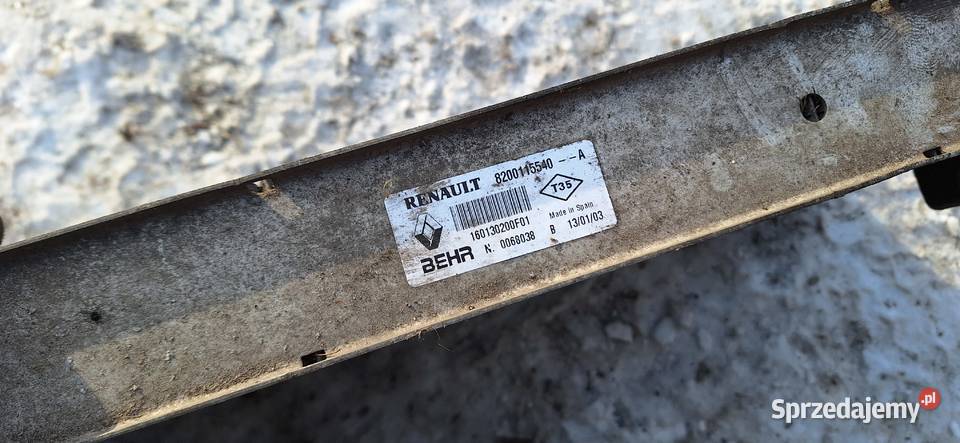 Intercooler Renault Megane II 19 Dci