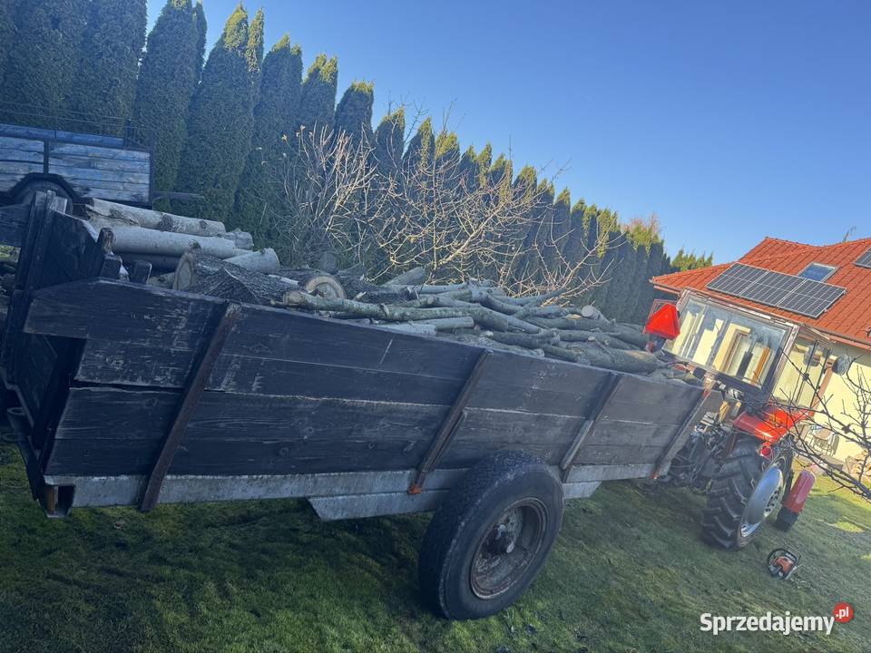 Przyczepa rolnicza jedno osiowa małopolskie Kłaj