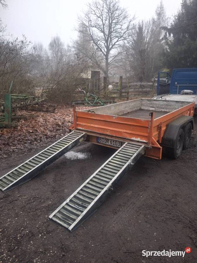 Przyczepa humbaur pod minikoparke aluminiowe lubuskie Krosno Odrzańskie sprzedam