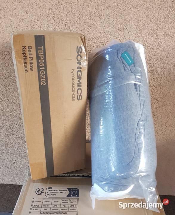 Poduszka ergonomiczna do spania Songmics 59 x 40 biały Poduszki Golina