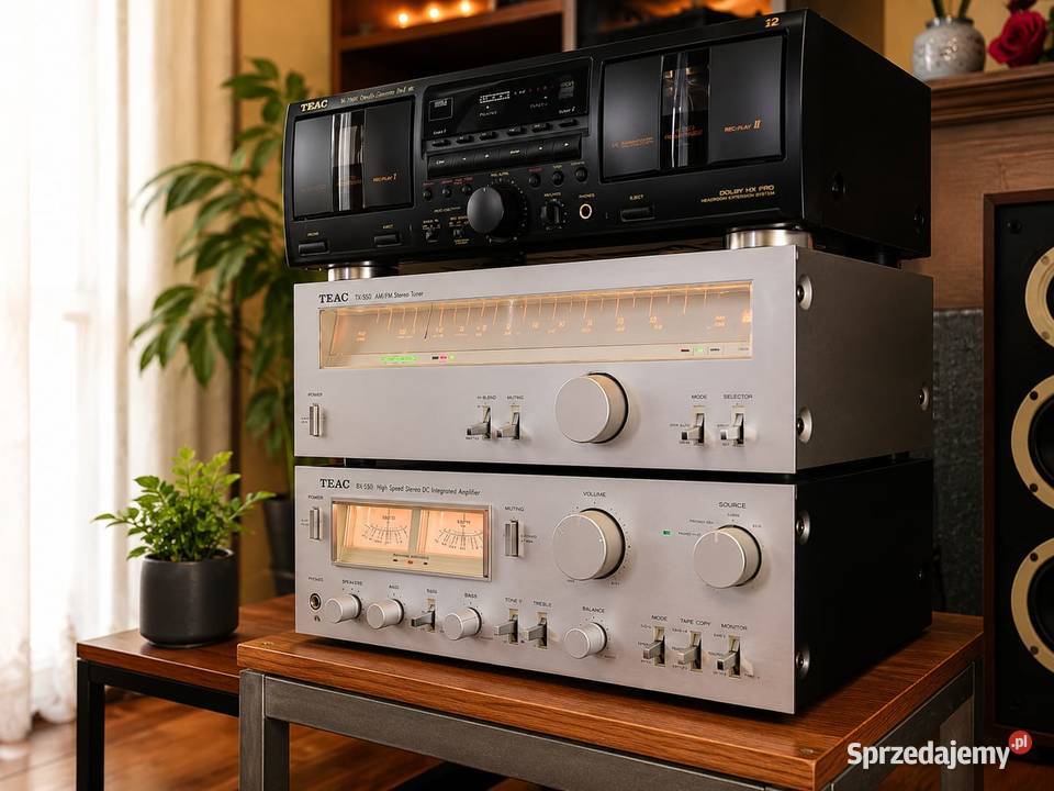 Piękny zestaw zmacniacz radio Vintage TEAC Wzmacniacze i pokrewne Chorzelów