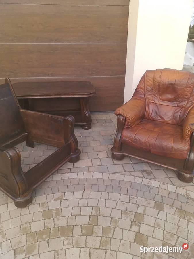 Ława debowa i fotele.cena za komplet 800