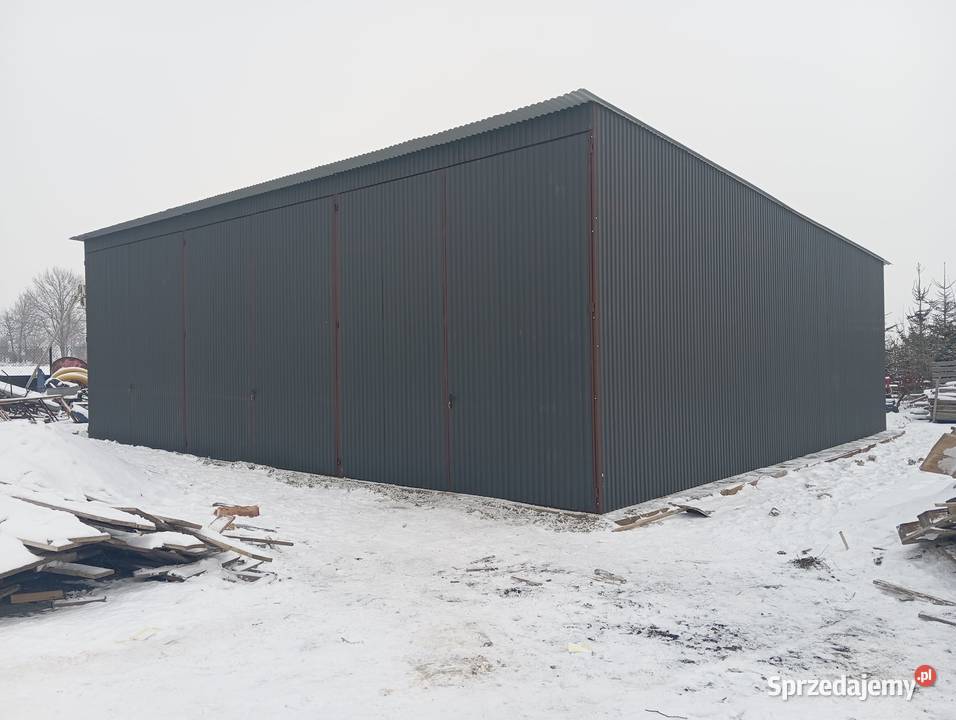 Garaż Blaszany Wiata o wymiarach 16x8m otwarta Wałcz