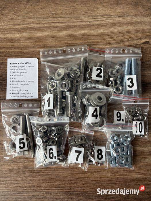 NOWY KOMPLET ŚRUB ŚRUBY NIERDZEWNE KADET M780 Elementy nadwozia śląskie Bielsko-Biała