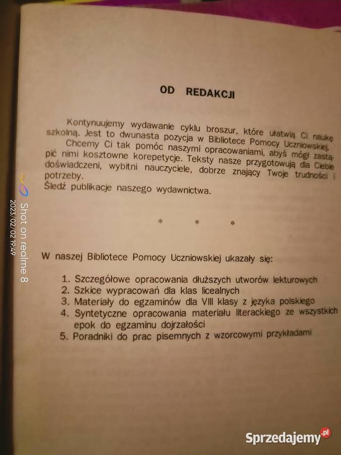 Potop unikat okazy analizy lektury szkolne miękka Warszawa