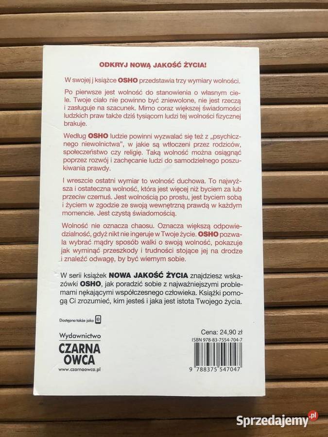 OSHO Wolność Odwaga bycia sobą Stan Płock